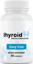 Easy Iron: Doctorated High potency Iron Supplement for Enhanced Energy & Wellness, Gentle on Stomach, Ideální pro podporu štítné žlázy a anémie, Non- Constipating, Daily Boost