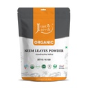 Just Jaivik 100% Organic Neem Leaves Powder - USDA Certified Organic, 227 GMS / 1 / 2 LB Pound / 08 Oz - Azadirachta Indica - Podpora zdravé vlasy a čistou pleť (USDA Organic Certified Herb)