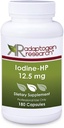 Jod - HP 12, 5 mg Tobolky 124; Komplex jódu s vysokou potencí 124; Iodid draselný sodný Iodid Tobolky 124; 180 Vegetariánské kapsle 124; Výzkum adaptogenu