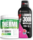 PROFUPS Thermo Fat Burning Thermogenic Powder Spicy Rita a 3000 L- karnitin Berry - Řízení hmotnosti a předcvičení - Energie, nálada, kontrola chuti -