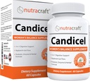 Nutrarban Candicel # 1 střevní Flora dodatek 124; Capyl acid, Oregano, Wormwood, Black Walnut & Probiotics for Overgrow Support Support 124; 60 Kapsle (Non- GMO)