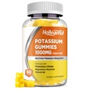 Kalium Gummies 1000mg, Maximalizovat draslík Absoption Směs s vitaminem B6 Magnesium, Citrát draselný dodatek pro dospělé, Cukr zdarma, 60 Počet
