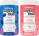 Bellway Super Fiber Powder + Ovoce, Smíšené Berry Super Fiber Powder + Kolagen, Jahodová citronáda