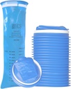 HCS Emesis sáčky Disposible - Premium, Hospital Grade, Dospělí a děti - Vomit sáčky Disposible pro auto, Cestování, Domácí použití - Vyhodit, Barf, Puke - 24, Strong (40 fl oz)