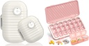 Travel Pill Organizer, 7 Day & Pill Organizátor 3 Times A Day, 7 Day Pill Box - Globální týdenní Pill Organizátor Denní medicína Kontejner Disperer Pouzdro pro vitamin Fish Oil Dodatek
