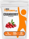 BulkSupplements.com Cranberry Powder - Cranberry doplňky pro ženy a muže, Air Sured Cranberry - Neslazené & gluten zdarma, 5g per Serving, 100g (3.5 oz) (Balení po 1)