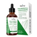Heivy chlorofyl kapalné kapky, tekutý chlorofyl dodatek, chlorofyl kapky pro vnitřní deodorant, radiační kůže, detox, antioxidant, imunitní podpora, gluten zdarma, přírodní ochucené - 2 FL OZ