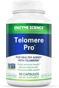 Enzyme Science Telemere Pro CLANE124; Podporuje buněčné zdraví, výroba energie, a zdravé stárnutí CLANE124; Vyrobeno s vitaminem D3, Rhoddiola a Astragalus CLANE124; přírodní doplněk telemerase, 30 Služeb