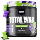 REDCON1 Celková válka Pre Workout, Sour Gummy Medvěd - Rychlé hraní Caffeinated Prework pro muže + ženy s Beta Alanine - Obsahuje Citrulline Malate pro zvýšení čerpadla, krevní tok (30 Služeb)