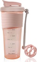 Lahvička na protein, Sportovní mixéry na proteinové mixéry s Whisk Ball, Mixer láhev, Přenosná předcvičení Syrovátkové proteinové nápoje pohár na třepačku Midnight Pink