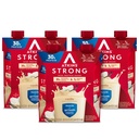 Atkins Strong High Protein Shake, Vanilla ochucené, 30g protein, Nízké sacharidy a nízký cukr Shake, Keto Friendly, Gluten Free, Muscle a Gut Zdraví Support Complex, 12 Počet
