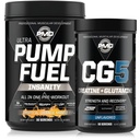 PMD Sports Ultra Pump Fuel Insanity - Předcvičení - Tropické oranžové Mango (30 Služeb) Sport CG5 Premium Creatine a L-glutamin Powder (60 Služeb)