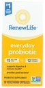 Reew Life Everyday Probiotické kapsle, Denní dodatek podporuje močení, trávicí a imunitní zdraví, L. Rhamnosus GG, Dairy, Soy a gluten- Free, 15 Milionů CFU, 30 Počet