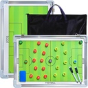 Čisté Vie Magnetické fotbalové koučování Tactics Board, Přenosný fotbalový klipboard pro trenéry Fotbalové Dry Vymazání Whiteboard Strategie taktické Blackboard fotbalové trenérské rady s hráči Markers, Pen a Eraser