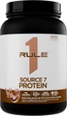 Pravidlo 1 Zdroj 7 Protein - Dekadentní příchuť, Velvety hladká textura, 22g Kdykoliv protein, a 10g Přirozeně Ocurring EAAs per Serving from 7 Premium sources (1,8 Pounds *, Mléčná čokoláda)