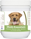 Zdravé Breeds Labrador Retriever, Golden, Multi- Essentials Powder for Dogs - ideální doplněk vitaminů, minerály a antioxidanty pro vašeho psa - 8 oz