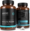 Premium Imunity Booster Doplněk - 10 v 1 Přírodní Respirační a imunitní systém Booster, 90 Kapsle, Vitamin C, Zinek, Bezinky, Kurkumin, Česnek, Probiotický imunitní Boost Podpora Vitamíny