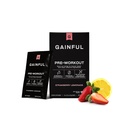 Gainful Pre Workout Powder with Natural Caffeine & L Theanine for Energy & Focus, L Citrulline & Beta Alanin for Endurance, BCAA 's for Muscle Recovery, Vegan, Strawberry Lemonade, 10 Ct
