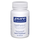 Čisté Enkapsulace OptiFerin-C - pro červené krvinky & Energy - Železná absorpční podpora - Energetický dodatek * - Obohacený vitamín C - Gluten Free & Non- GMO - 60 Kapsle