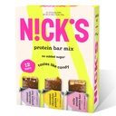 Nick 's Protein Bary Chocolate Variety Pack High Protein, Low Calories, Low Carb Keto Friendly Snacks No Add Sugar, Slaný oříšek, Čokoládový karamel a mandlová čokoláda (12 Pack)
