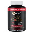 Qunol Ultra CoQ10 100mg Softgels- 3X Lepší absorpční koenzym Q10 doplňky - Antioxidant dodatek pro cévní a srdeční zdraví a výrobu energie - 5 Měsíční dodávky - 150 Počet