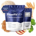 1MD Nutrition FiberFitMD - pro potentní stravitelnou a kardiovaskulární podporu - Doplněk zdraví pro ženy a muže - High Fiber Powder - 30 dní