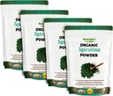 Four Pack Spirulina Powder for Juice and Smocomed Mix; 100% přírodní, USDA Organic and Gluten Free, s vysokým proteinem, vitamíny, antioxidanty a minerály (12 Ounces) (4)