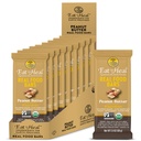 EatToHeal arašídové máslo Real Food Bar - Organic Vegan Zdravé High Protein Bary - Nízké množství cukru Výměna jídla, Non GMO, Nikdy pečený, Plant based, Lepek Free - Vyrobeno, aby si užil, Nesedí na Shelves
