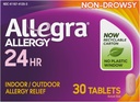 Allegra Adult 24HR Non- Drowsy Antihistamin, 30 tablet, Fast- acting Alergics Symptoms Relief, 180 mg