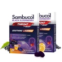 Sambucol Black Elderberry Throat Lozenge - s medem, Vitamin C & Zinek, Elderberry Lozenges Sore Throat & Cough, Soothes Scratchy Throat, Soft & Chewy - 2 balení (40 Celkem pastilky)