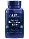 Life Extension Optimalizovaný Resveratrol Elite, Trans- resveratrol, quercetin, Zdravé stárnutí, Srdce zdraví, Zdraví mozku, oxidační Stres, Gluten- Free, Non- GMO, Vegetariánské, 60 Kapsle