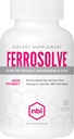 NBI FerroSolve, Nejlepší Absorpční doplněk železa 45 mg PHARMAN 124; High potency PHARMAN 124; GI Safe PHARMAN 124; 30ct Veggie Kapsle