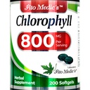 FITO MEDIC 's Lab - Chlorofyl - Pure - 800 mg na porci - 200 Softgels - Chlorofyl Kapsle - Detox Cleanse, Zelené doplňky - Chlorofylové pilulky - Ultra vysoká absorpce.