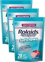 Rolaides Advanced Antacid Plus Anti- Gas Softchews, 28 Počet, Smíšené Berry, Heartburn a plynová úleva (balení po 3)
