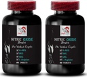 Oxid dusnatý doplňky pro muže - NITRIC OXIDE BOOSTER - L- Arginin, Podpora síly, Endurance booster, Cvičení doplněk, Výkon vzorec, Energie směs, Školení zaměření 2 Lahvička 120 Tablety
