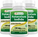 Nejlepší Naturals Draslík Iodide 130 mg na jedno podání - dodatek stravy, 90 Tablety (3)