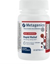 Metagenics Rapid Relief - Bylinné Softgel s turmerickou a boswellií - Podporuje rychlou pomoc pro svaly, záda a společné discomform * - Drog- Free, Non-GMO, gluten- GMP Certified Facility - 20 Softgels