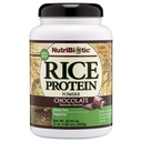 Nutritional Biotic Chocolate Rice Protein, 1 lb. 6.9 oz current 124; Low Carb, Vegetarian & Keto- Friendly Raw Protein Powder 124; Grown & processed Without Chemicals, GMO or Gluten current 124; Easy to Digest & Nudent- Rich