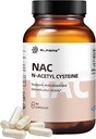 N- Acetyl- L- cystein (NAC) Dodatek 450mg, Antioxidant, Promotes Játra & Ledviny Detox, Podporuje Respirační zdraví a imunitní funkce, 90 Kapsle
