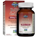 Zahrada života CoQ10 200mg, Vegetariánská Omega 3 6 9 Supplement Raw Co Q 10 Chia Seed Oil, Celá výživa s antioxidační podporou, Coenzym q10 dodatek pro srdeční zdraví, 60 Kapsle