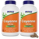 Nyní Cayenne (Capsicum annuum) 500 mg, 360 Veg Kapsle (Balení po 2)