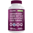 26-in-1 Doplněk k oxidu dusnatému - Podpora srdce a cirkulace s CoQ10, kurkuma, organická řepa kořene, Hawthorn Berry & Česnek - 2103mg na servírování (120ct)