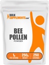 Bulksupplements.com Bee Pollen Powder - Superfood Supplement, Bee Pollen Supplement, pro Imunitní podporu - Bezlepkové, 1g na Serving, 250g (8.8 oz) (balení po 1)