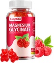 Glycinátové gumy hořčíku - bezcukerné doplňky hořčíku pro dospělé a děti, vysoce absorpční magnesium gumy želatina zdarma (60 Počet balení po 1)