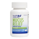 HealthA2Z ® Mucus Relief CLAS124; Guaifesin 400mg CLAS124; Immediate Release Expectorant CLAS124; Chest Congestion & Mucus Relief CLAS124; 150 Tablet