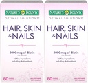 Nature 's Bounty Optimal Solutions Hair, Skin & Nails Formule, 120 Coated Caplet (2 x 60 Počet)
