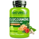 NATURELO Glucosamine Chondroitin MSM s boswellií a vitaminem C - dodatek pro společný komfort, mobilitu a sílu - 120 Kapsle