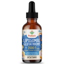 2000MG Lipozomální Glutathione Liquid, 98% Absorpce, Aktivní forma L-Glutathione dodatek, Vegan Friendly, Výkonný antioxidační komplex pro imunitní systém, Stárnutí obrany, Detox, 2 FL.OZ