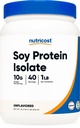 Nutricost Soy Protein Isolate Powder, 1 LB Neochucený - 10 gramů proteinu Per Serving, Vegan, GMO- Free & gluten zdarma