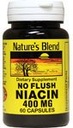 Nature 's Blend Niacin No Flush 400 mg 60 Kapsle